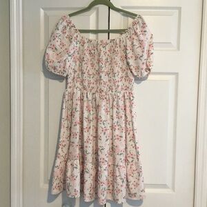 Floral Pink Kids Dress